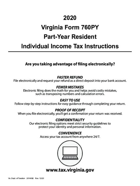 Virginia Tax Instructions 2020 2023 Form Fill Out And Sign Printable