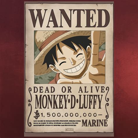Monkey D Luffy Wanted Poster Billion