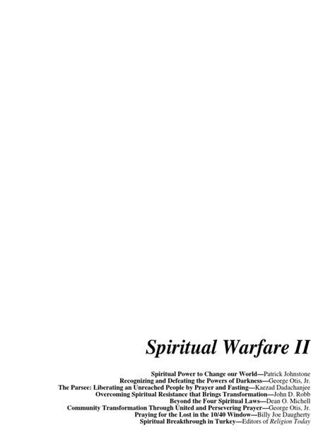 Pdf Spiritual Warfare Ii Dokumentips