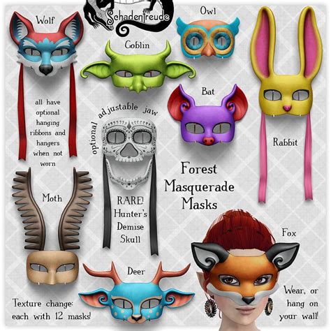 Sims 4 Animal Mask Wallpaper Base