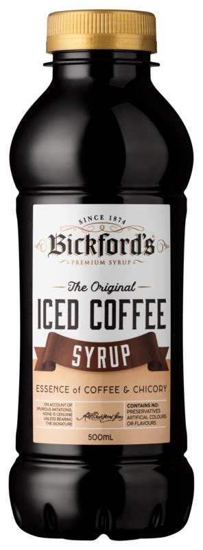 Bickfords Iced Coffee Syrup 500ml At Mighty Ape Nz