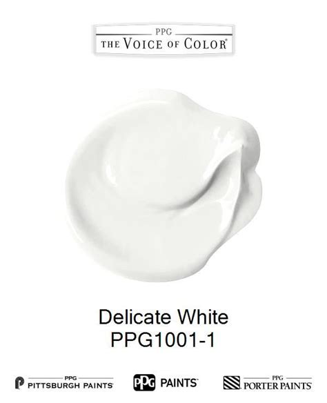 Delicate White Ppg1001 1 Voice Of Color Ppg Pittsburgh Paints And