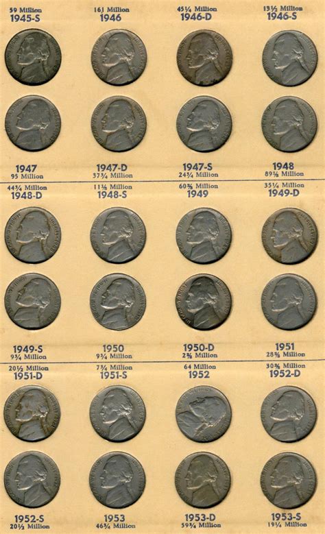Sold Price 1938 1964 Complete Jefferson Nickel Set March 6 0120 11