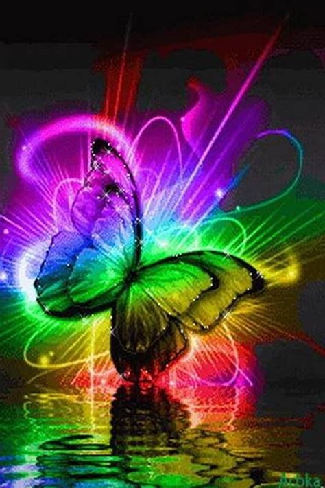 Rainbow Butterfly Purple Butterfly Butterfly Mobile Live