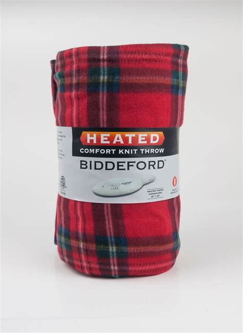 Biddeford Blankets Limited Edition Holiday Comfort Knit Fleece Heated