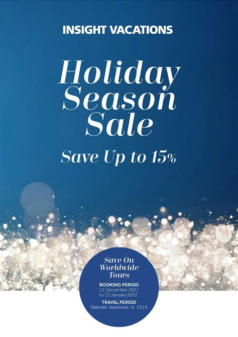 Insight Vacations Holiday Season Sale Corporate Information Travel