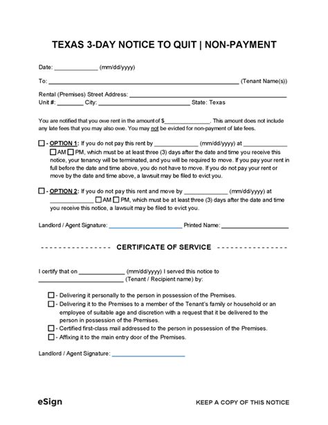 Free Texas Eviction Notice Templates Laws PDF Word Fillable Form 2023