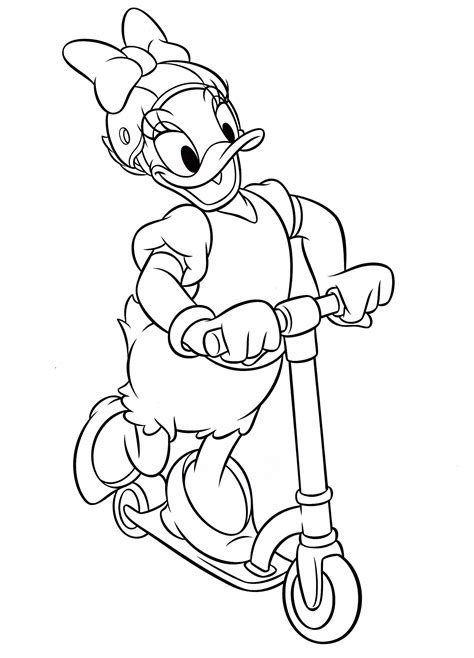 Donald Duck And Daisy Coloring Pages