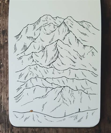 .drawing a realistic mountain range using pen and ink shading techniques this tutorial provides useful pen and ink drawing tips and techniques on how to draw mountains by first visualizing them. Some places are just so much bigger than yourself. Did you ...