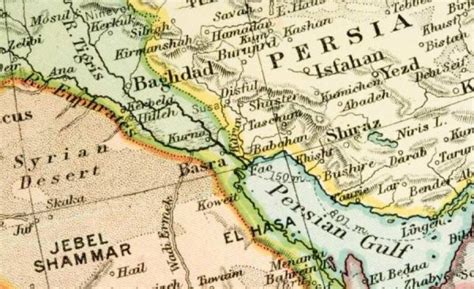 Old Map Persian Gulf شهروند