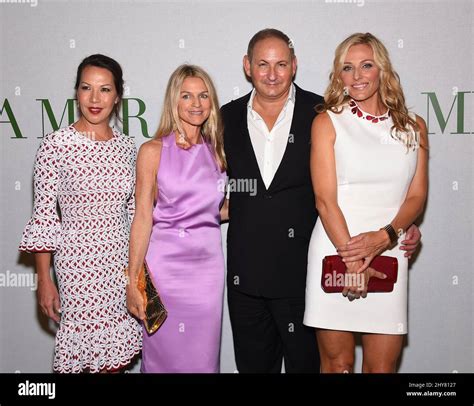 sandra main john demsey and jamie tisch attends the la mer celebration of an icon global