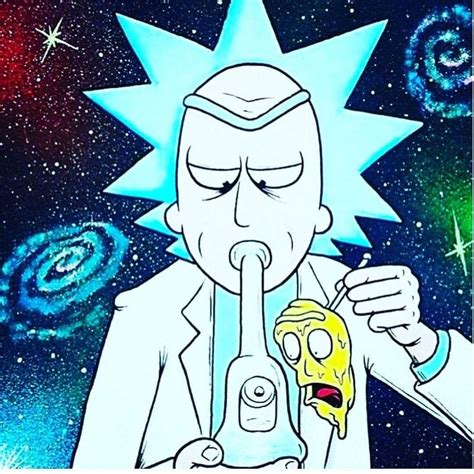Rick And Morty Smoking Weed Svg