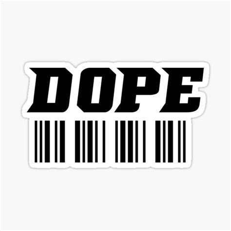 Dope Barcode Sticker For Sale By Folfol Redbubble