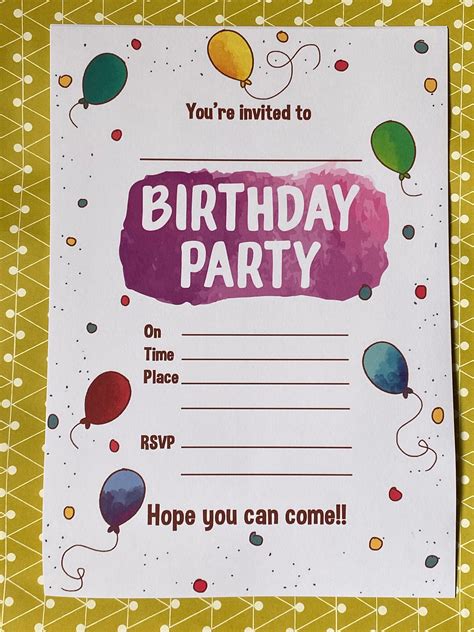 Downloadable Printable Invitations Etsy