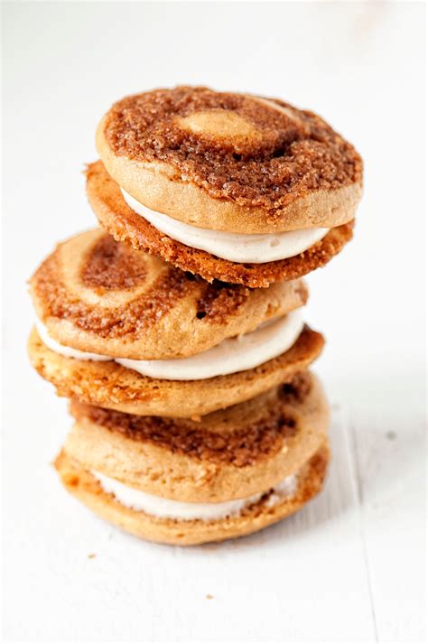 Add to the bowl of eggs and sugar and beat until combined. Cinnamon Roll Whoopie Pies with Cream Cheese Frosting ...