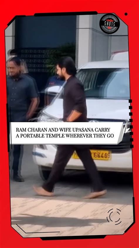 Ram Charan And His Wife Upasana Kamineni Carry A Portable Temple Wherever