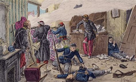 Defence Of Bazeilles By The French Battle Of Sedan Stock Image