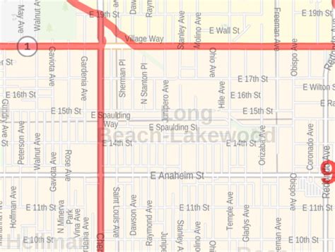 Long Beach Zip Code Map California
