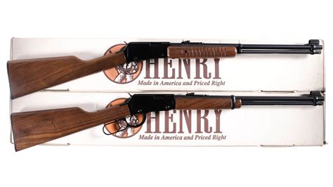 Two Boxed Henry Repeating Arms Rifles