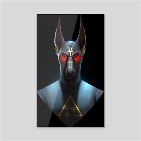 Red Glasses Anubis An Art Print By Mohamed Saad Inprnt