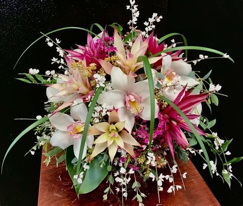 Beautiful Tropical Hawaiian Flower Bridal Bouquet Flower Bouquet