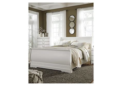 Anarasia White Full Sleigh Bed Jordan Home Furniture