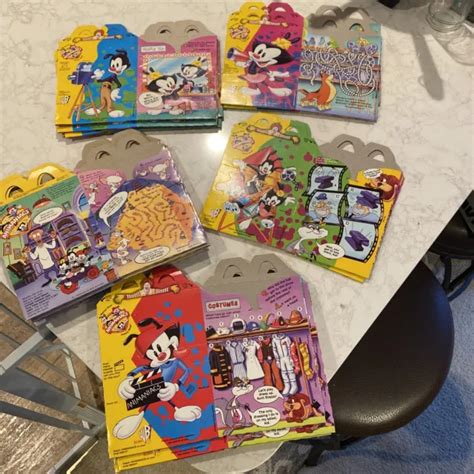 Lot Of 23 Animaniacs Mcdonalds Happy Meal Boxes 5 Styles 1697 Picclick