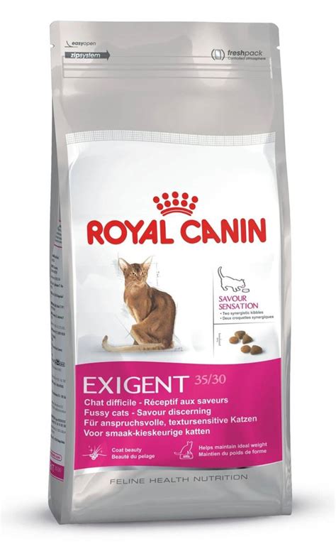 We combine a savory aroma with size, shape and texture of dry cat food to give them balanced nutrients. Royal Canin Dry Cat Food Exigent Savour / 10Kg