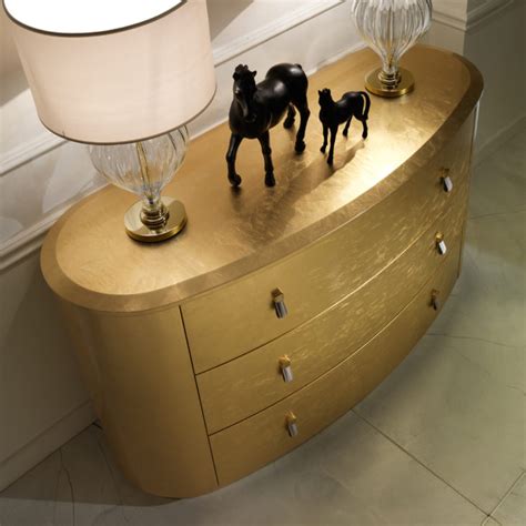 Oval Gold Chest Of Drawers Juliettes Interiors