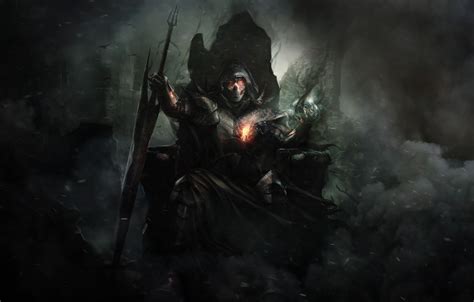 Wallpaper Armor Dark Sword Warrior Hell Darkness Fantasy Warrior