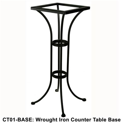 Ow Lee Standard Wrought Iron Counter Height Bistro Table Base Ct01 Base Pub Set Counter