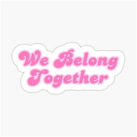 We Belong Dove Cameron Lyrics Sticker By Aesthtic Redbubble