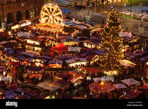Dresden Striezelmarkt Christmas Market On The Altmarkt Sachsen