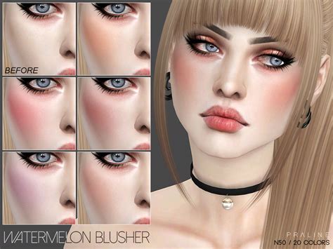 Blush In 20 Colors Found In Tsr Category Sims 4 Female Blush The