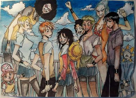 One Piece School Au One Piece Pieces Anime