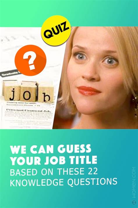 Quiz We Can Guess Your Job Title Based On These 22 Knowledge Questions Quiz English Quiz