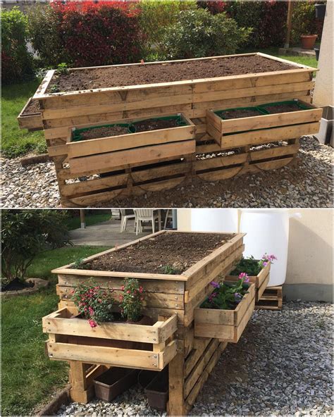 Awesome Diy Recycled Wood Pallet Garden Planter Projects Pallet