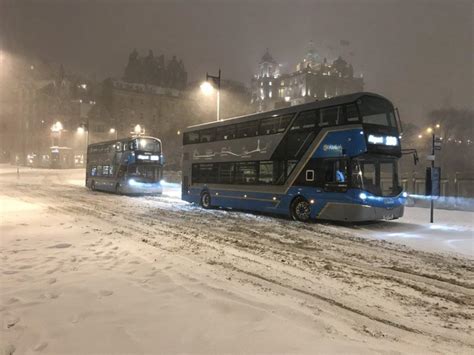 Heavy Snow Forces All Buses In Edinburgh To Cancel As Most Glasgow