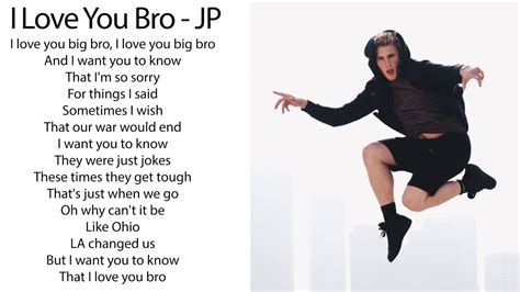 Jake Paul I Love You Bro Song Feat Logan Paul Official Lyrics