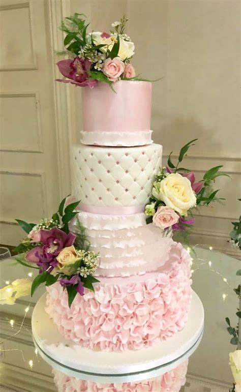 Pretty Pink Wedding Cakes Weddingsonline