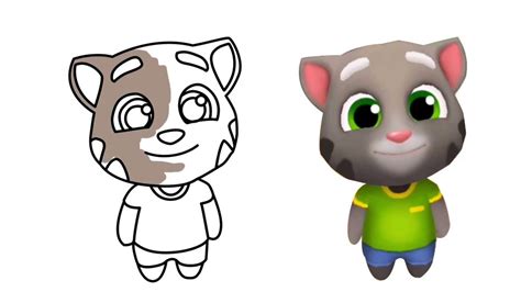 Talking Tom Heroes Drawing And Painting For Kids Tập Vẽ Chú Mèo