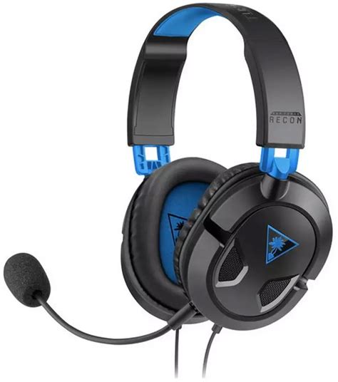turtle beach ear force recon 50p gaming headset black blue exotique
