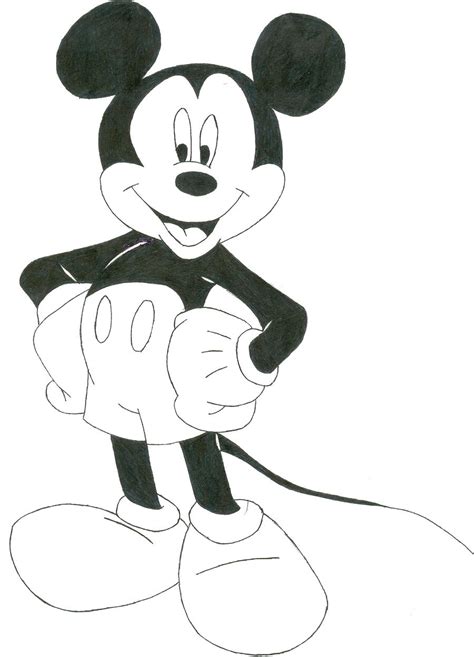 Mickey Mouse Original Outfit Lineart By Raptoruos Knight On Deviantart