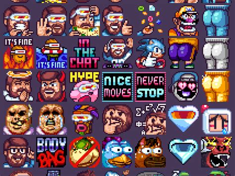 Pixel Art Emotes