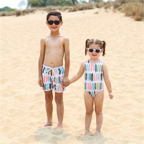 Brother Sister Swimsuits Siblings Swimsuits Matching Etsy Uk