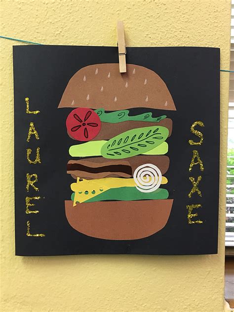 Crafts actvities and worksheets for preschool toddler and. Burger Craft for Kids | Kindergarten kids crafts, Spring ...