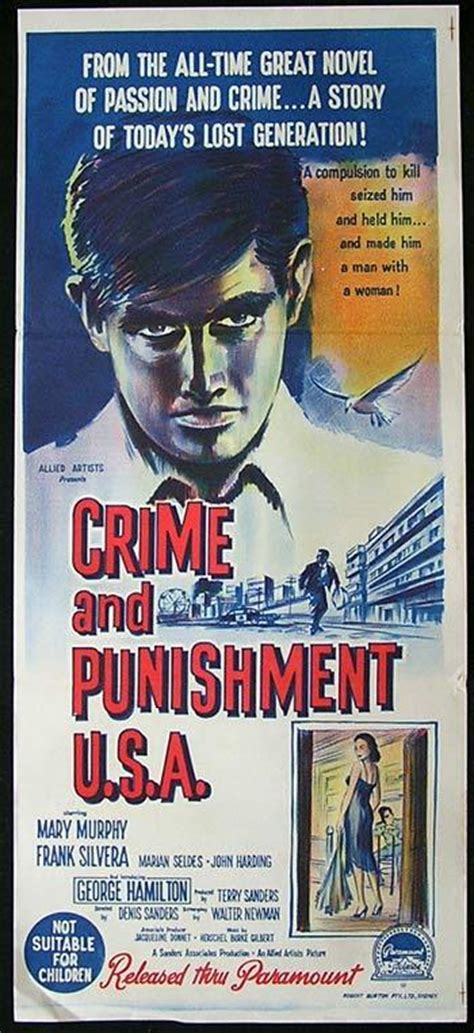 The latest of several impoverished movie adaptations of fyodor dostoevsky's crime and punishment, this australian production struggles to find any meaning in its own existence. CRIME AND PUNISHMENT USA Daybill Movie poster Richardson ...