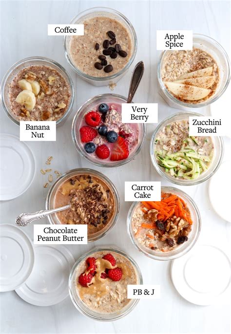 Overnight Oats 8 Flavors For Meal Prep Detoxinista