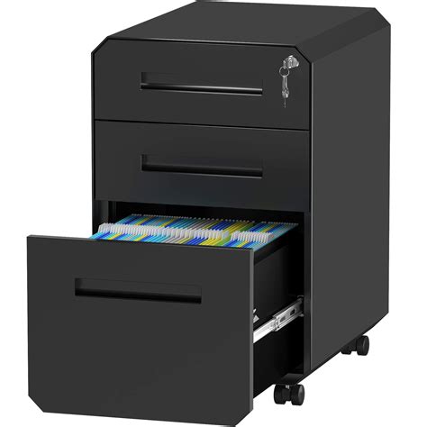 Buy Yitahomefully Assembled 3 Drawers Mobile File Cabinet For Home Office Lockable Rolling