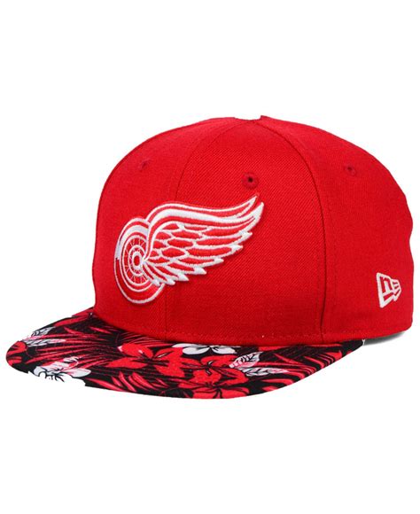 Ktz Detroit Red Wings Wowie 9fifty Snapback Cap In Red For Men Lyst